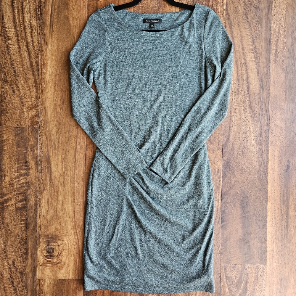 Banana Republic Knit Dress with Ruching Size XS